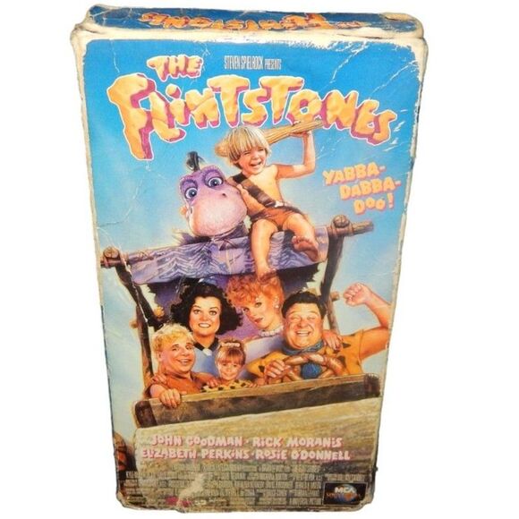 THE FLINTSTONES vintage 1994 VHS John Goodman Rick Moranis Elizabeth Taylor - Picture 1 of 6